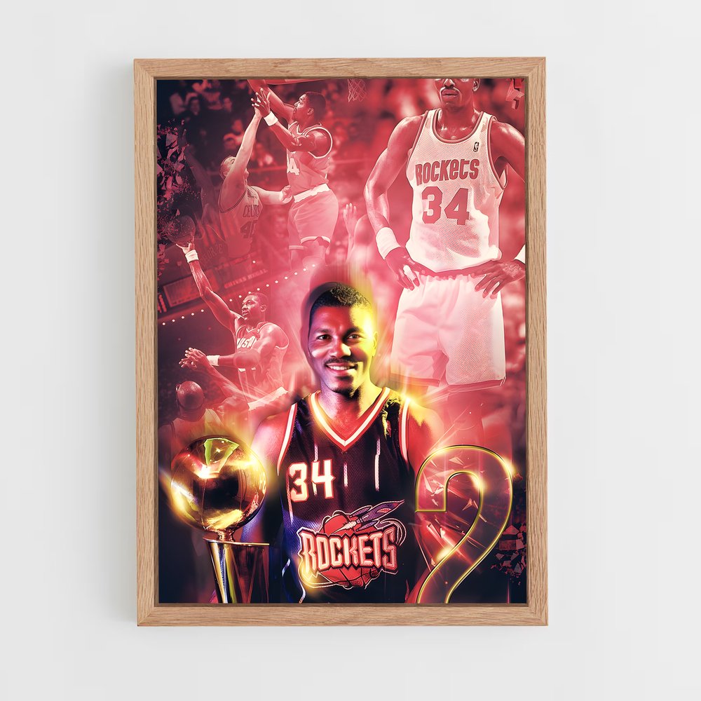 Poster Hakeem en Action – affiche Basketball (vue 4)